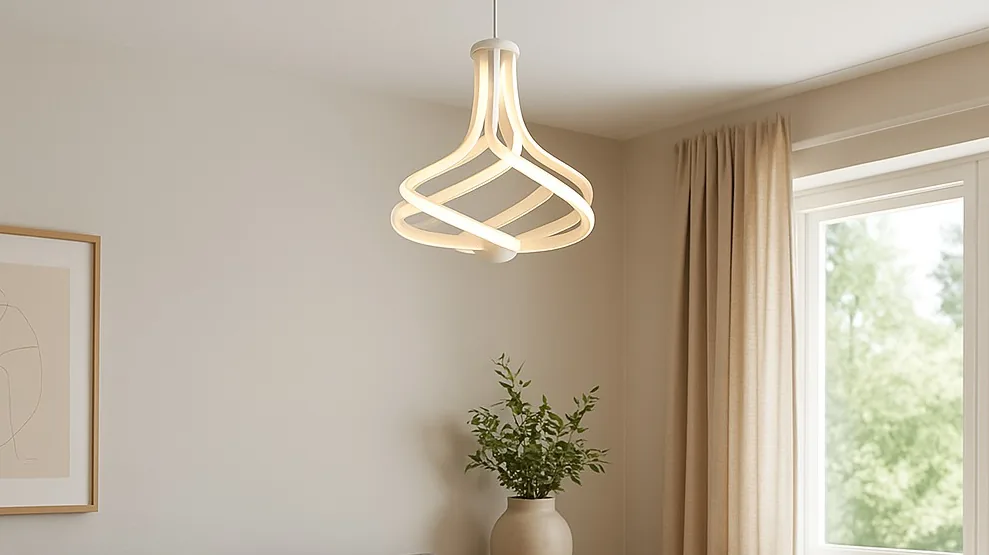 Lustre Budapeste em ambiente de sala decorado
