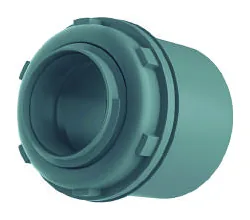 Conector box reto cinza em perspectiva