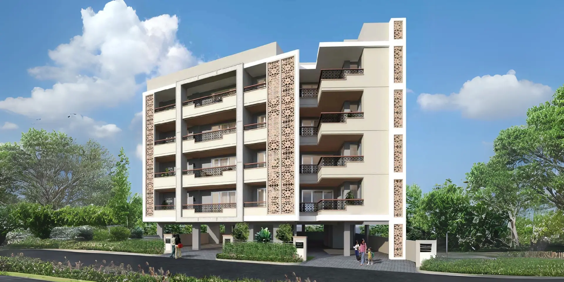 DLF Alameda — four-storey independent floor building