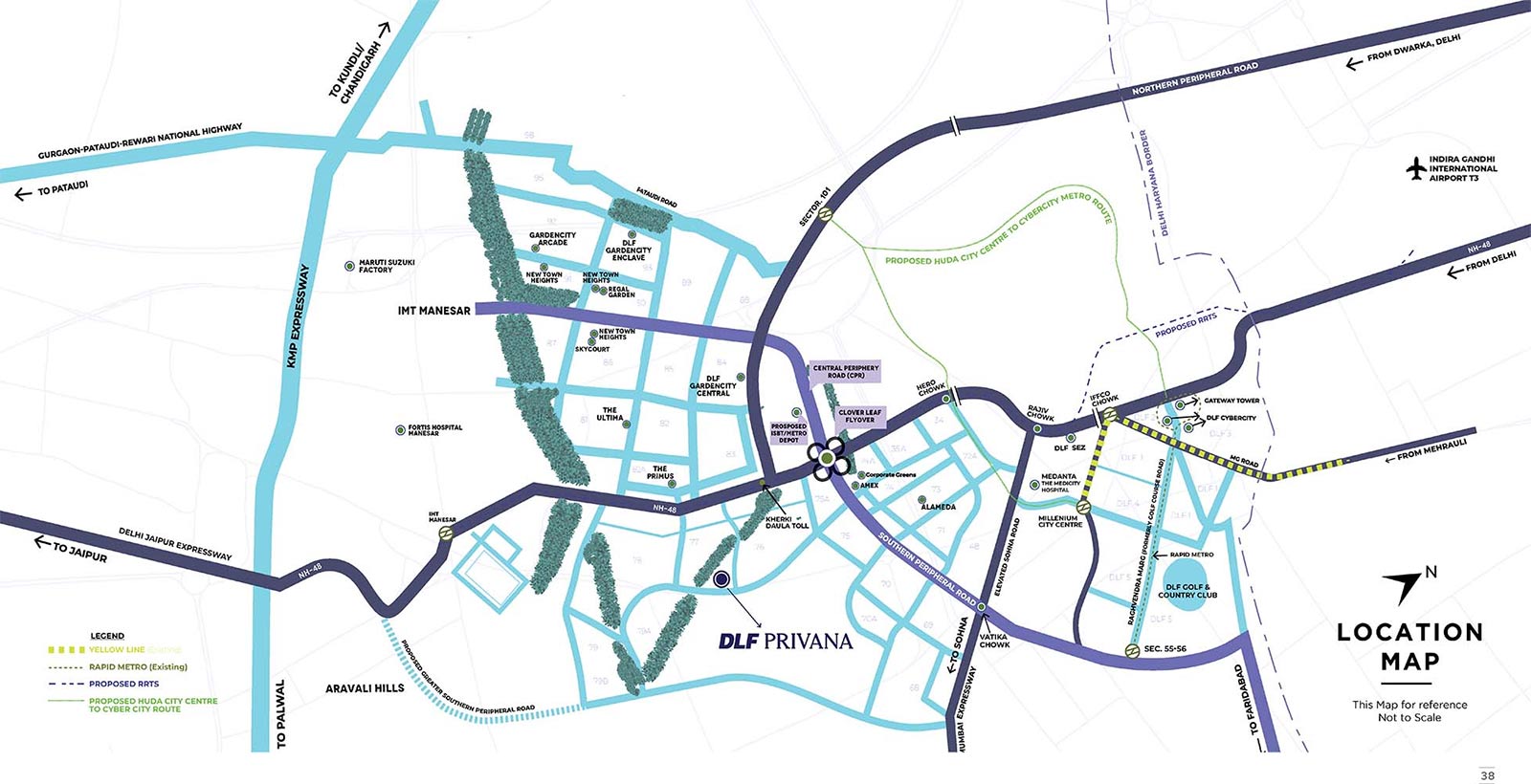 DLF Privana North — location map