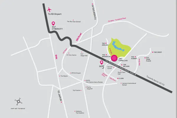 DLF The Crest — location map