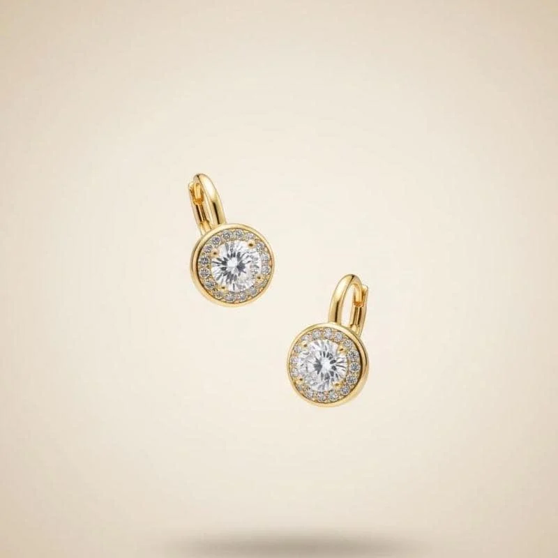 Moissanite Charm Earrings