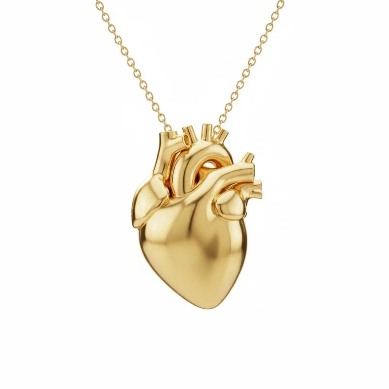 Anatomical Heart Pendant