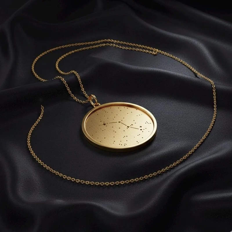 14K Solid Gold Orion Pendant
