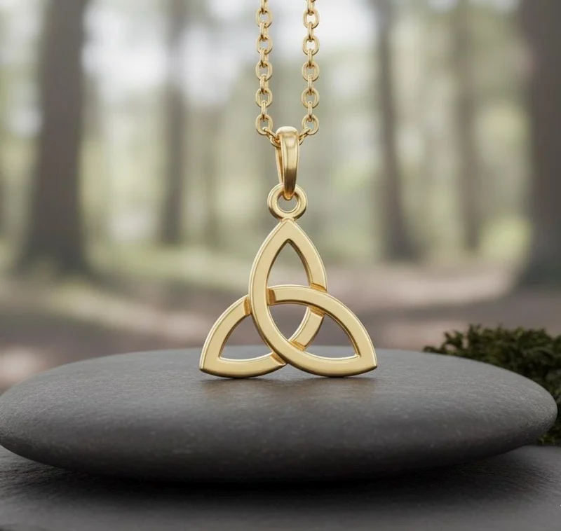 Gold Triquetra Pendant
