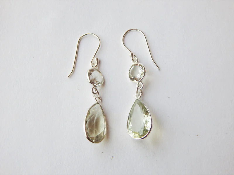 925 Sterling Silver Natural Alexandrite Drop and Dangle Earrings