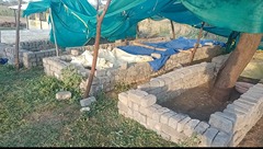 भाजपा नेताओं का पांडादाह मंडल के गौठानों में निरीक्षण, गर्रापार में गोबर के लिए टंकी ही नही।  चलबो गौठान खोलबो पोल अभियान