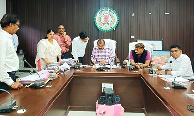 निर्वाचन संबंधी बैठक का आयोजन नवपदस्थ संभागायुक्त जनक पाठक ने ली निर्वाचन संबधी बैठक, दिए निर्देश