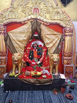 चैत्र नवरात्र  महाकाली मंदिर छुईखदान में नवरात्र की तैयारी 