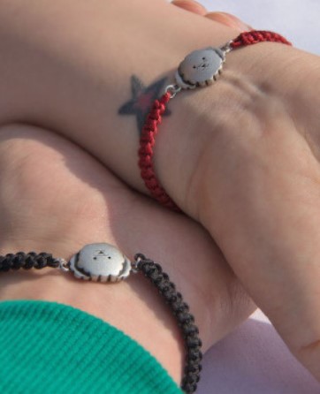a white-eared bracelet