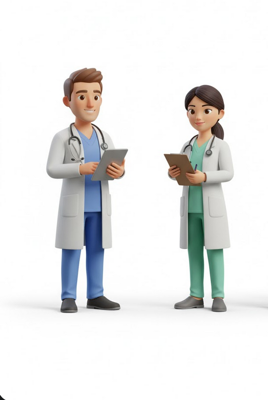 Illustration 3D du corps humain pour l'évaluation des symptômes