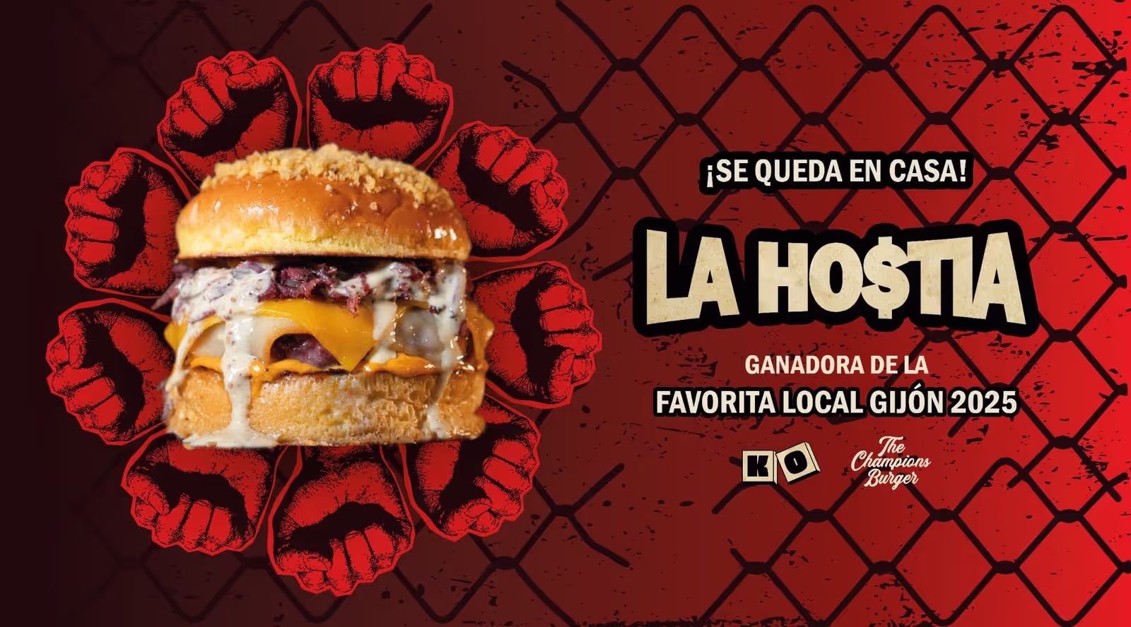 Doce más uno - Hamburguesa La Hostia