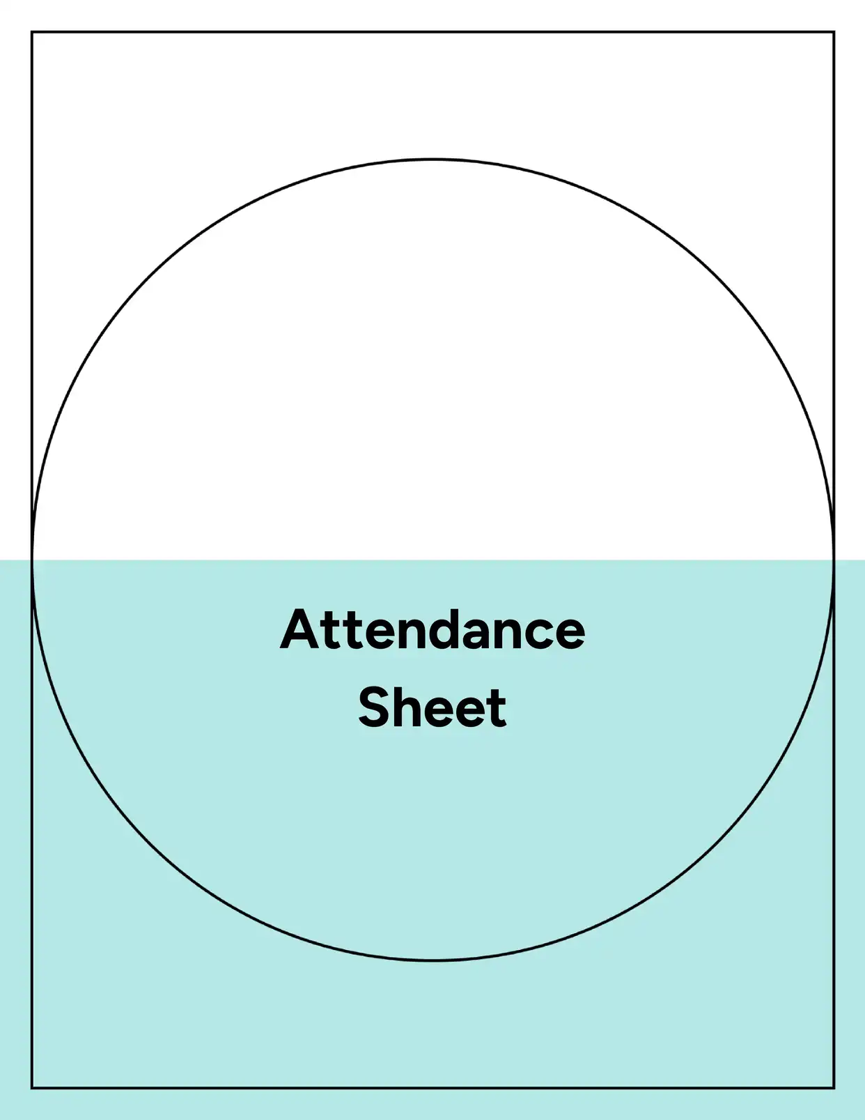 Attendance Sheet - Placeholders