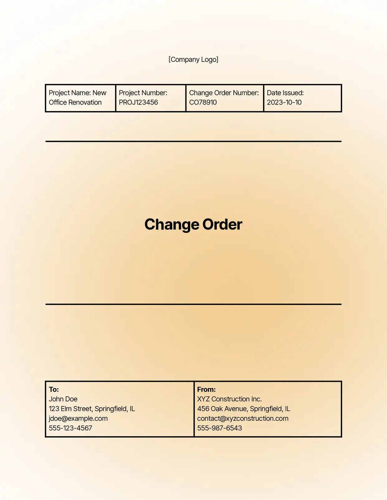 Change Order