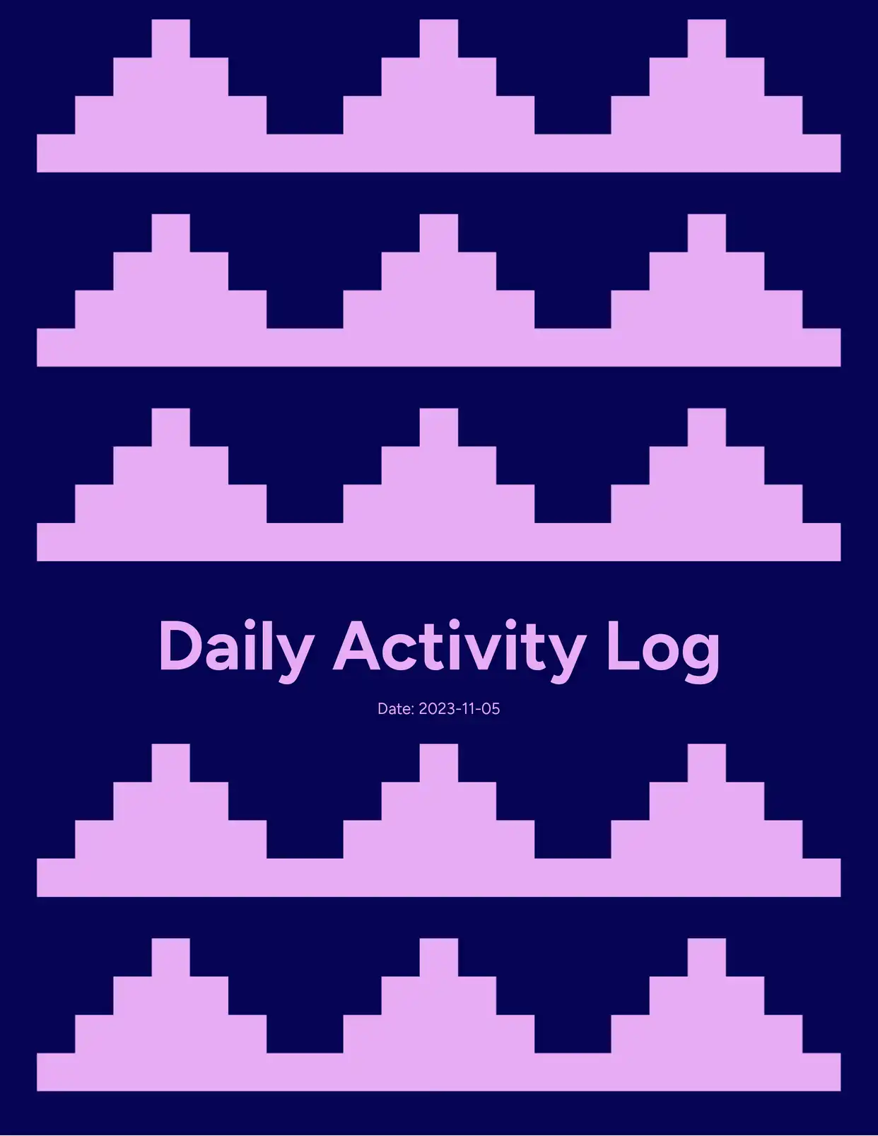 Daily Activity Log