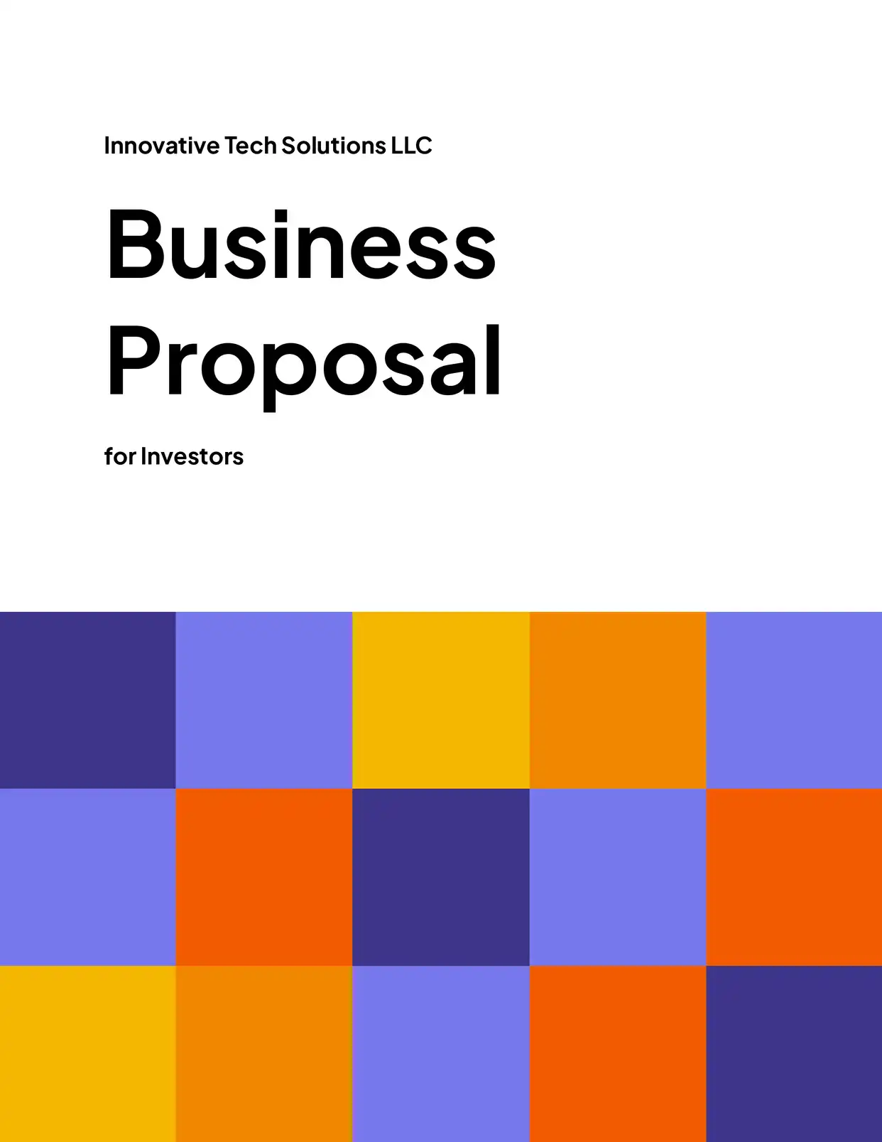 Business Proposal for Investors