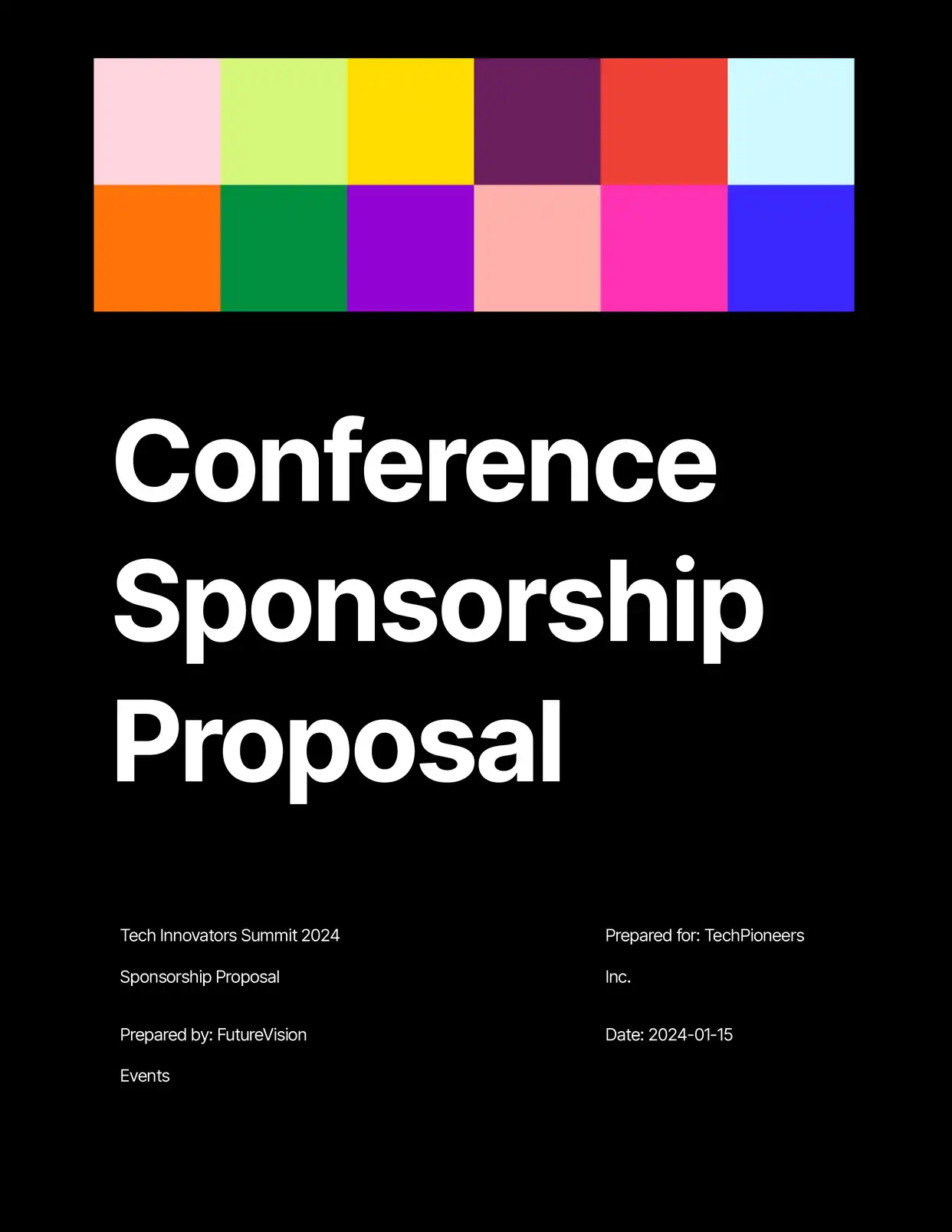 Conference Sponsorship Proposal