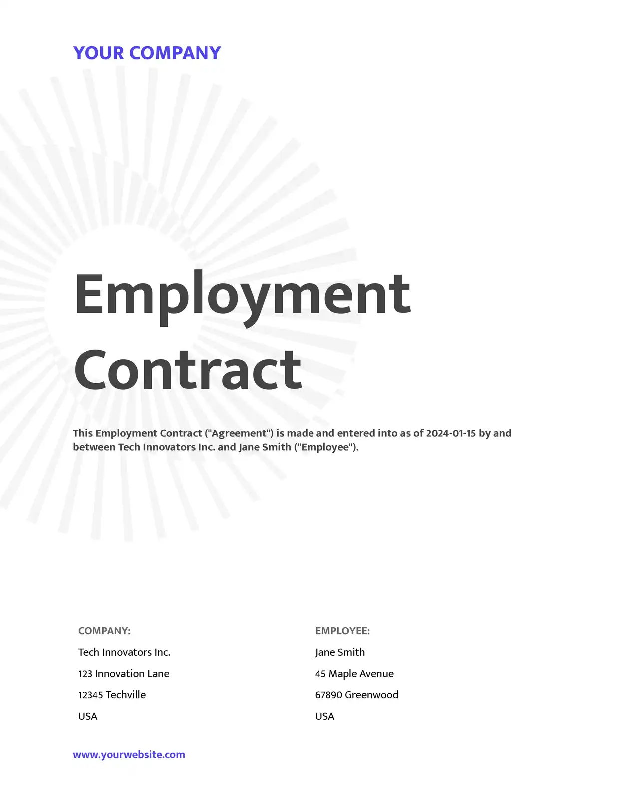 Employment Contract