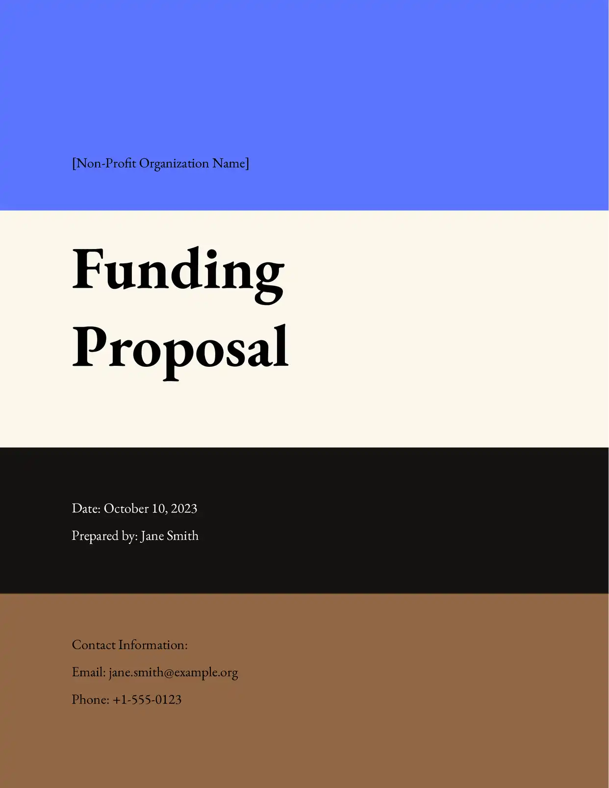 Non-Profit Funding Proposal