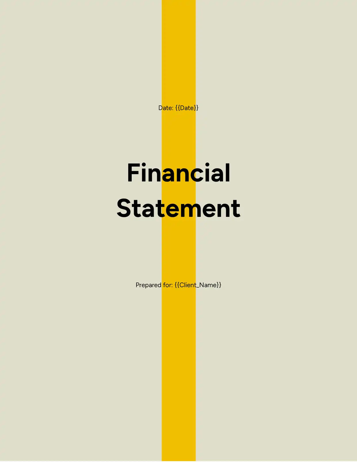 Financial Statement - Placeholders