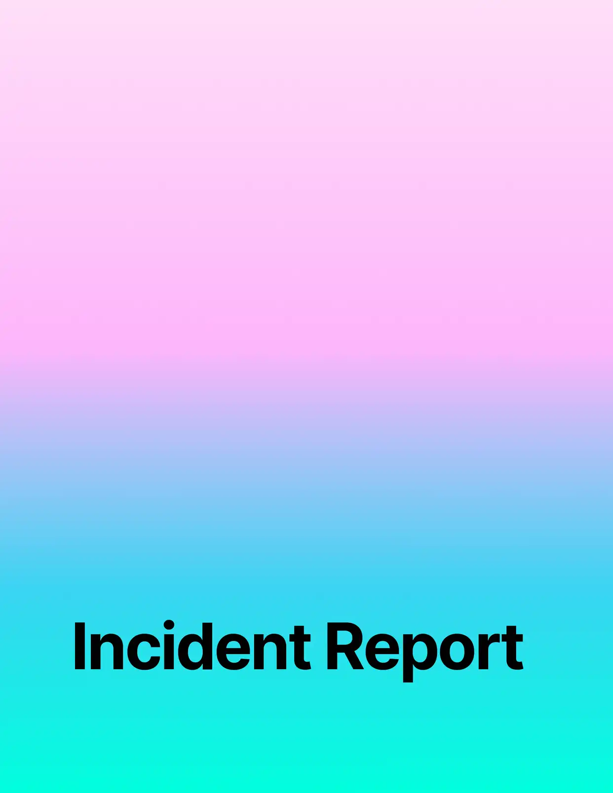 Incident Log