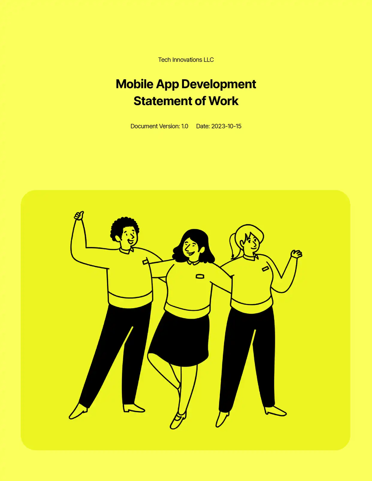 Mobile App Development Statement of Work