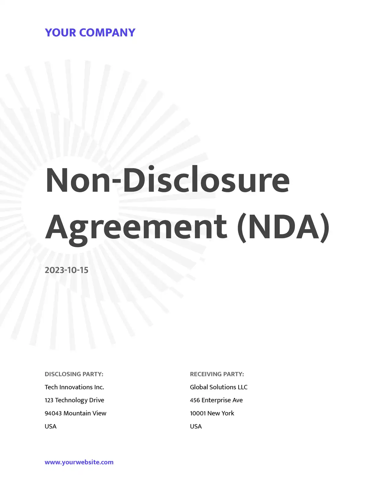 Non-Disclosure Agreement