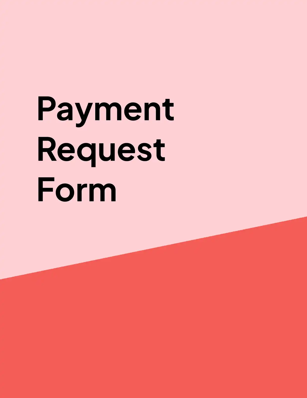 Payment Request Form - Placeholders
