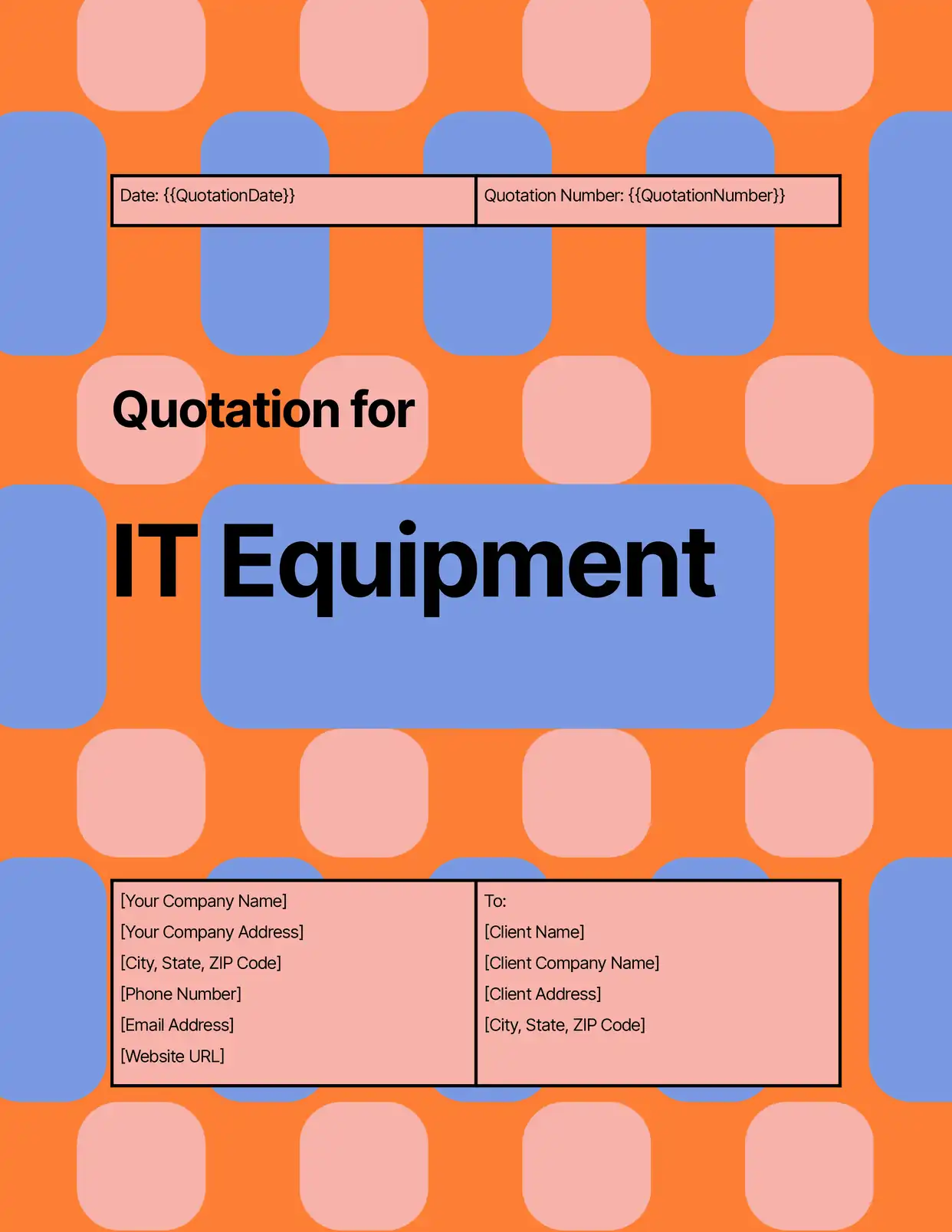 Quotation for IT Equipment - Placeholders