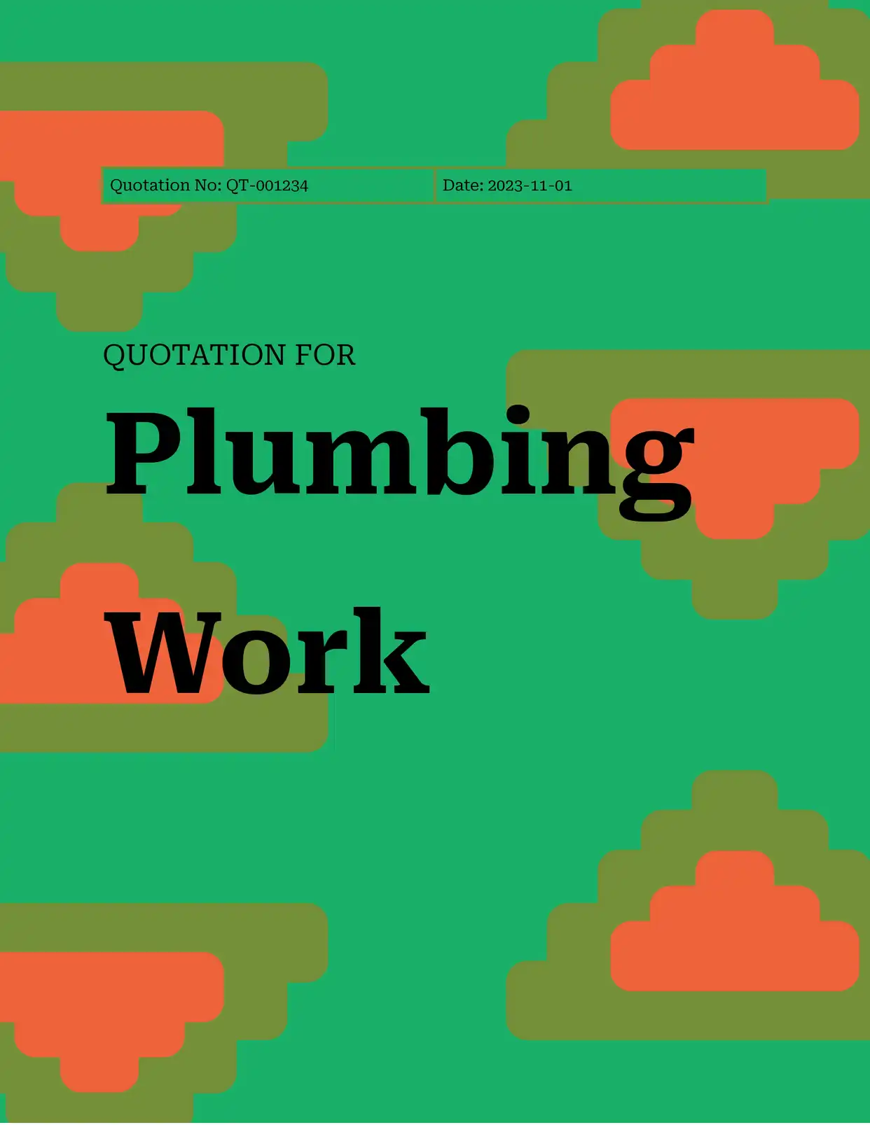 Quotation for Plumbing Work