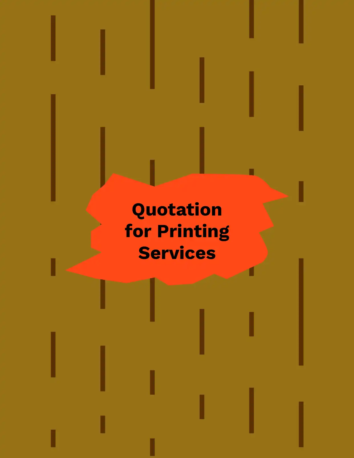 Quotation for Printing Services - Placeholders