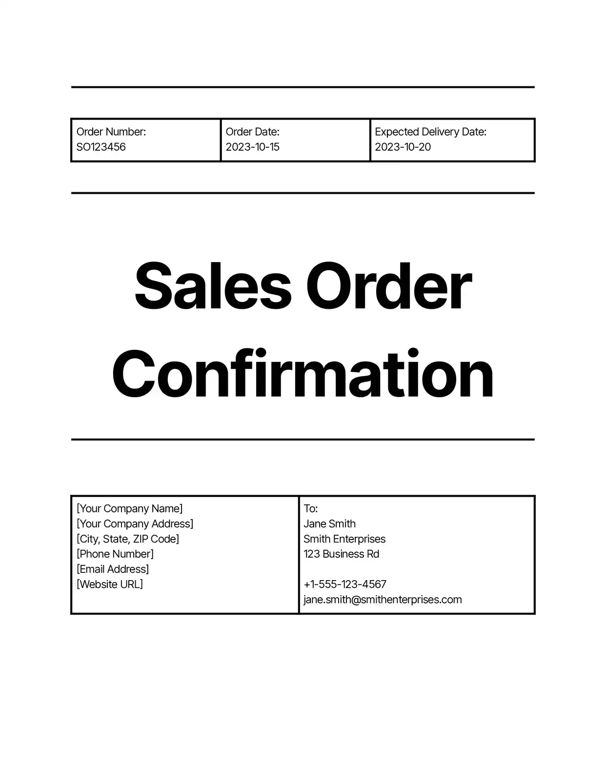 Sales Order