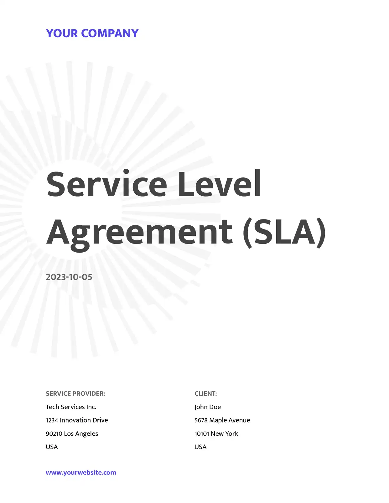 Service Level Agreement
