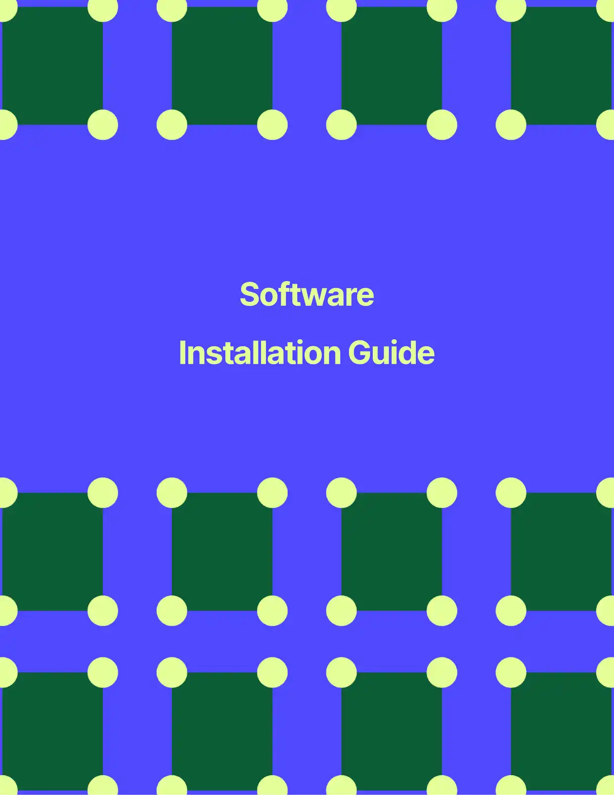 Software Installation Guide - Placeholders