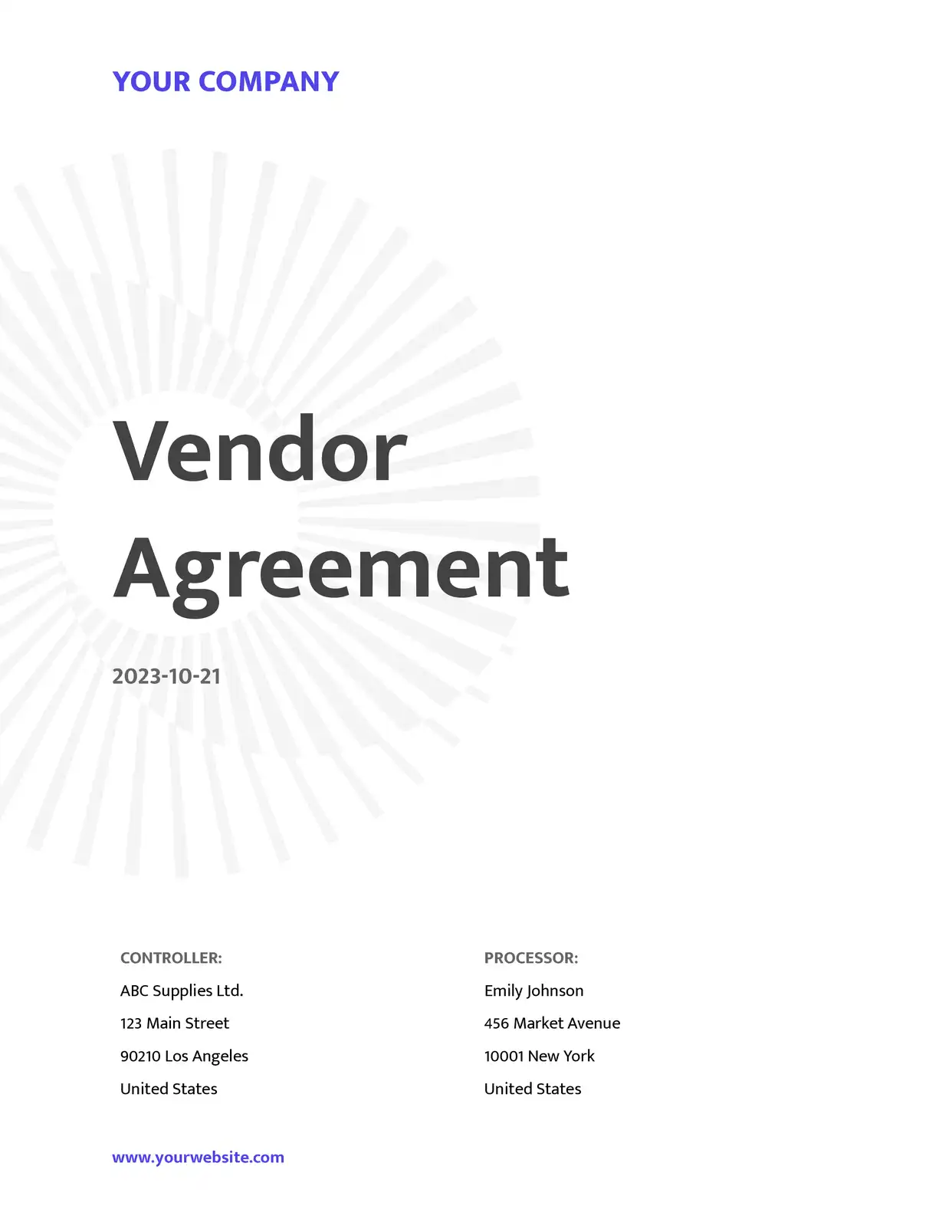Vendor & Supplier Agreements