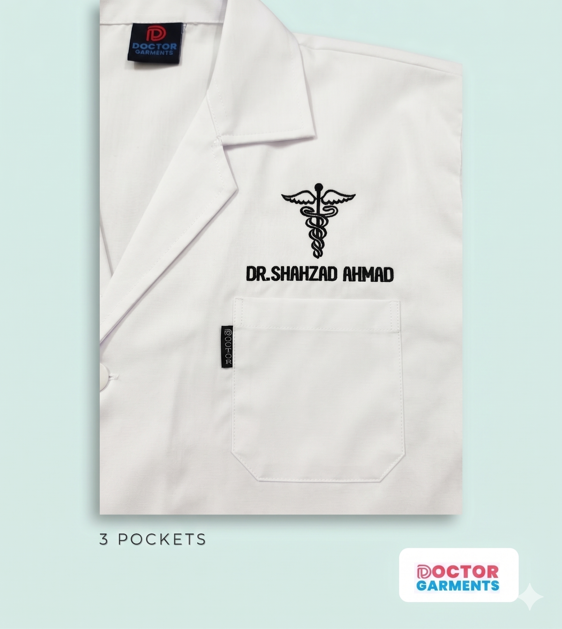 Premium Lab Coat White Wrinkle Free