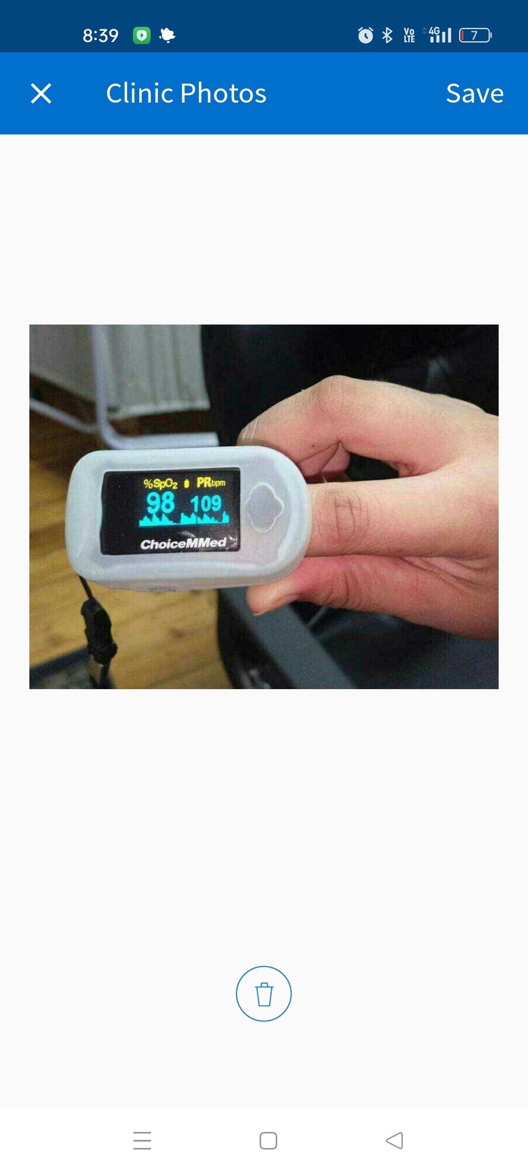 Blood Oxygen Level Measurement