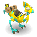 Golden and Turquoise Dragoturkey