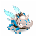 Almond and Turquoise Rhineetle