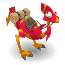 Crimson and Ginger Dragoturkey