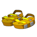 Yellow Piwi Sandals