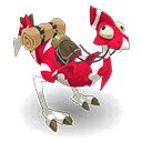 Ivory and Crimson Dragoturkey
