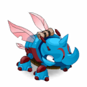 Turquoise and Crimson Rhineetle