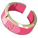 Anillo de pío rosa