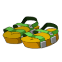 Green Piwi Sandals