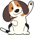 Waving dog