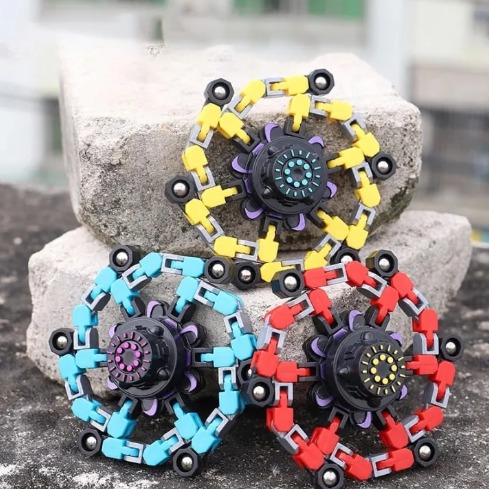 Deformed Fidget Spinner Chain Toys For Children Antistress Hand Spinner Vent Toys Adult Stress Relief Sensory Gyro Gift | Muticolor