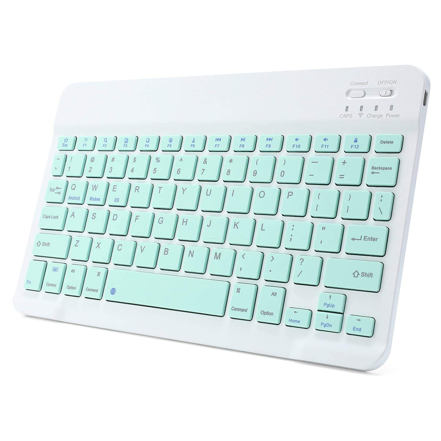 Bluetooth Keyboard Rechargeable for Tablets, iPads, iPhones, Smartphones, and Laptops Stylish, Ergonomic, Ultra-Slim Rechargeable Wireless Mini Nadra Keyboard Ideal for professionals, students, and travelers