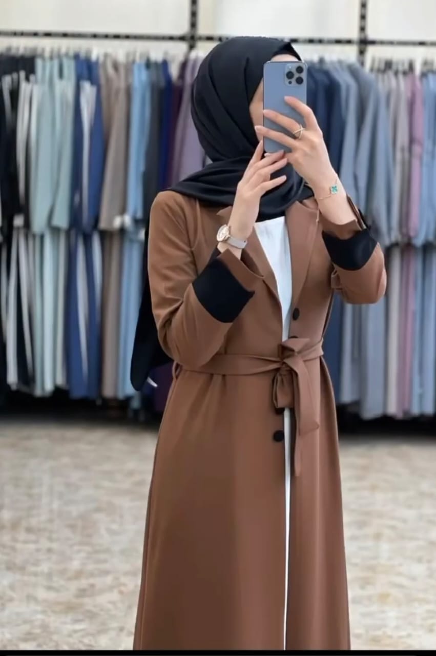 Premium Zafran Felix Luxury Abaya with Embroidery & Stone Work |