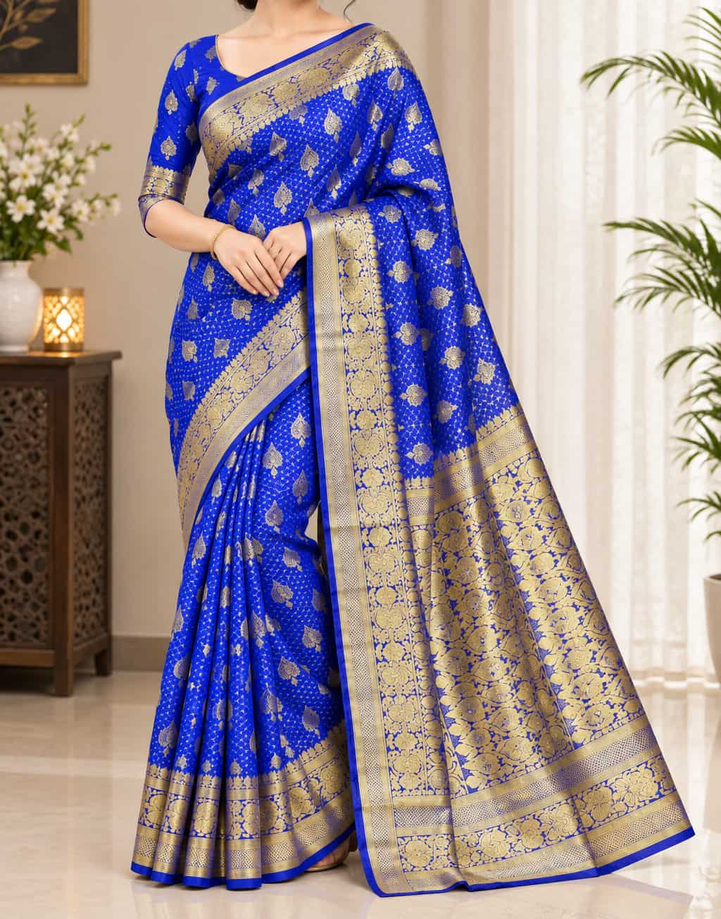Premium Silk Katan Saree – Exclusive Design (Multiple Colors Avai